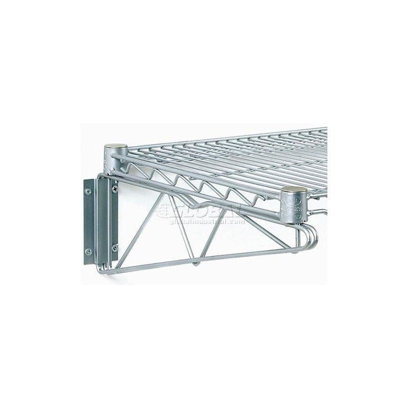 Nexel Storage & Transport Set Nexel Chrome, Fixed Single Shelf Wall Mount Bracket, 18"D