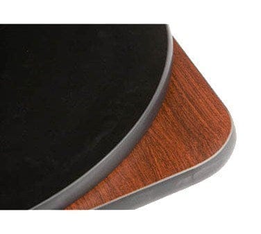 Oak Street Essentials Each Oak Street MB3042 30" x 42" Rectangular Reversible Melamine Table Top, Mahogany/Black