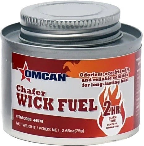 Omcan Canada Chafers & Buffetware Each Omcan 44578 2 Hour Wick Chafing Dish Fuel with Safety Twist Cap | Denson CFE
