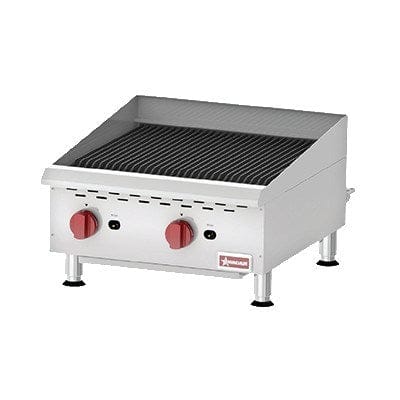 Omcan Canada Commercial Grills Each Omcan 43727 24″ Elite Countertop Radiant Gas Charbroiler 2 Burners, 80,000 BTU | Denson CFE
