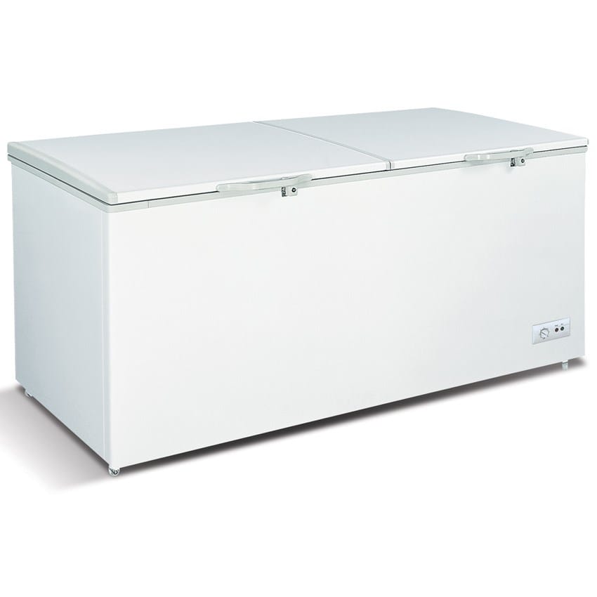 Omcan Canada Commercial Ice Cream Freezers Each Omcan 46505 76" Chest Freezer With Solid Flat Top | Denson CFE