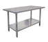 Omcan Canada Commercial Work Tables and Stations Each Omcan 22076 Standard Stainless Steel Work Table, 84" x 30" | Denson CFE
