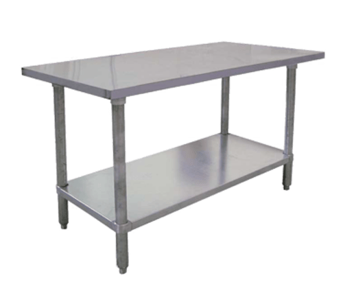 Omcan Canada Commercial Work Tables and Stations Each Omcan 26044 24″ x 84″ All Stainless Steel Worktable | Denson CFE