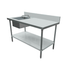 Omcan Canada Commercial Work Tables and Stations Each Omcan 44259 – 60" Stainless Steel Work Table with Left-Side Prep Sink (18 Gauge, NSF Certified) | Denson CFE