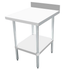 Omcan Canada Commercial Work Tables and Stations Each Omcan 46516 30" x 24" Stainless Steel Equipment Filler Table with 4" Backsplash | Denson CFE