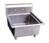 Omcan Canada Compartment Sinks Each Omcan 22118 24″ x 24″ x 14″ One Tub Sink with 1.8″ Corner Drain and No Drain Board | Denson CFE