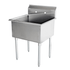 Omcan Canada Compartment Sinks Each Omcan 22121 18″ x 18″ x 13″ One Compartment Budget Sink | Denson CFE