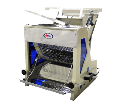 Omcan Canada Dice, Slice, Shred Each Omcan 44250 Bread Slicer with 0.25 HP Motor and 7/16″ Size | Denson CFE