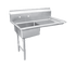 Omcan Canada Equipment Each Omcan 28484 48" Left Side Soiled Dish Table with Sink | Denson CFE