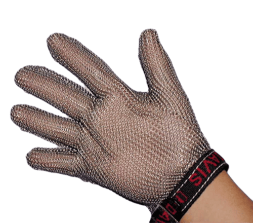 Omcan Canada Essentials Each Omcan 13561 Extra Extra Large Mesh Glove with Brown Wrist Strap | Denson CFE