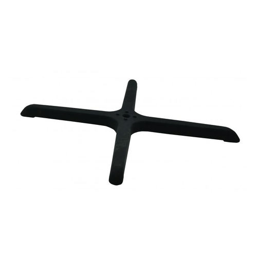 Omcan Canada Essentials Each Omcan 43155 30″ x 30″ Cross-Shaped Black Restaurant Table Base compatible for 43206 and 43509 Table Columns | Denson CFE