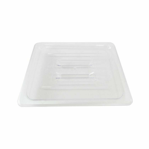 Omcan Canada Food Pans Each Omcan 80025 Polycarbonate Half-size Clear Solid Cover for Food Pan | Each