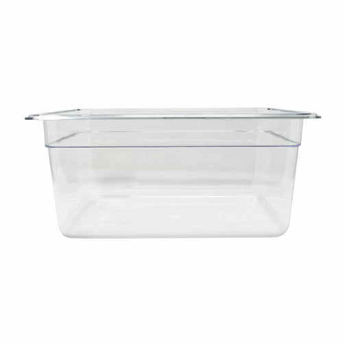 Omcan Canada Food Pans Each Omcan 80064 Half Size (GN 1/2) Polycarbonate Clear Food Pan, 6″ Deep | Denson CFE