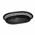 Omcan Canada Food Service Supplies Each Omcan 80355 Oval Platter Basket - 10-3/4 x 7-1/4 in, Black Plastic | Denson CFE