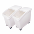 Omcan Canada Food Storage Container Set Omcan 80986 102 L (27 Gal) Ingredient Bin with Sliding Lid & Scoop (2 pcs) | Denson CFE