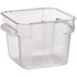 Omcan Canada Food Storage Containers Each Omcan 80168 6 QT Polycarbonate Clear Square Food Storage Container | Denson CFE