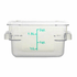 Omcan Canada Food Storage Containers Each Omcan 80172 2-QT Polycarbonate Clear Square Food Storage Container | Denson CFE