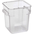 Omcan Canada Food Storage Containers Each Omcan 80180 18 QT Polycarbonate Clear Square Food Storage Container | Denson CFE