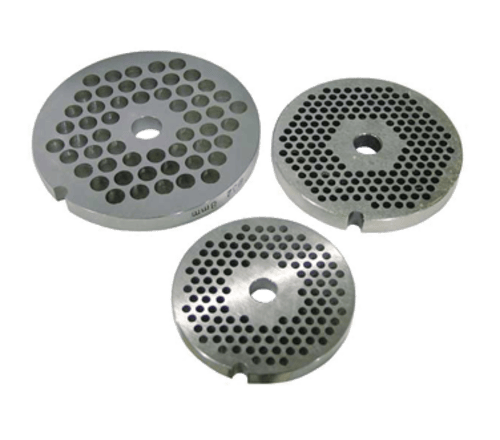 Omcan Canada Meat Processing Each Omcan 11220 European Style #22 stainless steel plate, hubless, 3.2mm (1/8″) – one notch/ round | Denson CFE