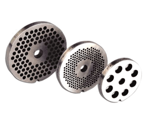 Omcan Canada Meat Processing Each Omcan 11246 #22 (3.5 mm) Carbon Steel Hubless Meat Grinder Plate | Denson CFE