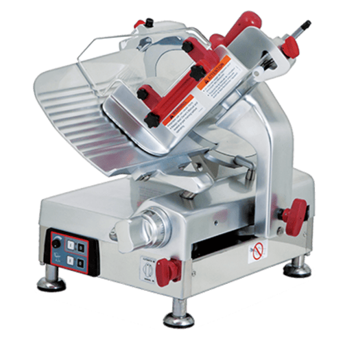 Omcan Canada Meat Processing Each Omcan 13654 Omas 12″ Belt-Driven Automatic Gravity Feed Slicer | Trento – 2 x 0.5 HP, 120 V | Denson CFE