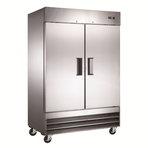 Omcan Canada Reach-In Refrigerators and Freezers Each Omcan 50025 54″ Reach-in Freezer, 2 Doors, Stainless Steel, 47 cu.ft. (1330 L) Capacity – 110V, 1HP | Denson CFE