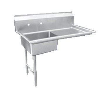 Omcan Canada Sinks & Plumbing Each Omcan 28482 36" Left Side Soiled Dish Table with Sink | Denson CFE