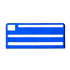 Omcan Canada Smallwares Each / Blue Omcan 12915 Blue Insert for Extra Small Stainless Steel Knife Racks | Denson CFE
