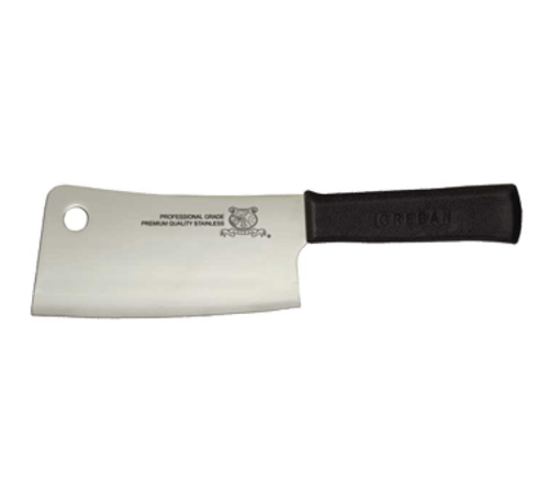 Omcan Canada Smallwares Each Omcan 10549 7" Stainless Steel Cleaver with Polypropylene Handle | Denson CFE
