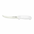 Omcan Canada Smallwares Each Omcan 11801 6" Curved Blade Boning Knife with White Polypropylene Handle | Denson CFE