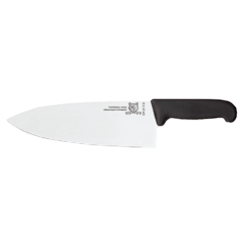Omcan Canada Smallwares Each Omcan 12861 10" Medium Cook Knife with Black Super Fiber Handle | Denson CFE