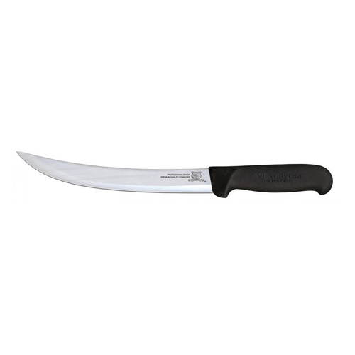 Omcan Canada Smallwares Each Omcan 16857 10" Breaking Knife with Black Super Fiber Handle | Denson CFE