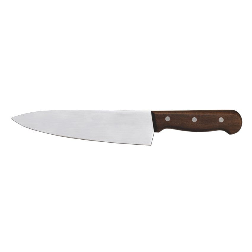 Omcan Canada Smallwares Each Omcan 17633 10" Medium Cook Knife with Rosewood Handle | Denson CFE