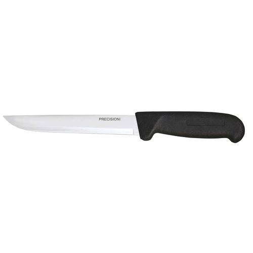 Omcan Canada Smallwares Each Omcan 23918 6" Straight Blade Boning Knife with Black Polypropylene Handle | Denson CFE