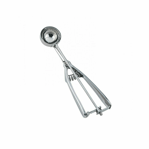 Omcan Canada Smallwares Each Omcan 34857 #50 Stainless Steel Squeeze Handle Ice Cream Scoop Disher – 5/8 oz | Denson CFE