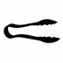 Omcan Canada Smallwares Each Omcan 80151 6" Polycarbonate Scallop Tong - Black | Each