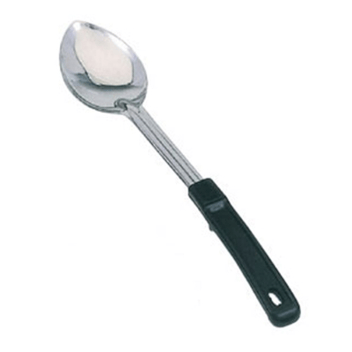 Omcan Canada Smallwares Each Omcan 80728 13" Stainless Steel Solid Basting Spoon with Stop-Hook Handle | Denson CFE