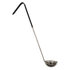 Omcan Canada Smallwares Each Omcan 80765 6 oz One-Piece Stainless Steel Ladle with Black Handle | Denson CFE