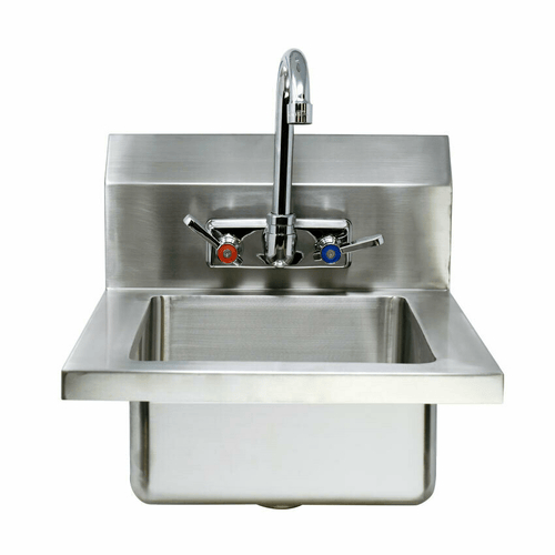 Omcan Canada Stainless Steel Sink Each Omcan 44585 Fabricated Hand Sink - 18 in, Stainless Steel | Denson CFE