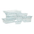 Omcan Canada Tabletop & Serving Each Omcan 80021 - 1/4 Size Clear Polycarbonate Slotted Food Pan Cover (NSF) | Denson CFE