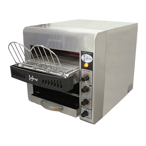 Omcan Canada Unclassified Each Omcan 11385 Stainless Steel Countertop Conveyor Toaster with 10″ Belt – 1800 W, 120 V | Denson CFE