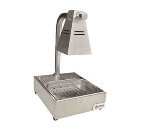 Omcan Canada Unclassified Each Omcan 39602 Commercial Fry Dump Holding Station Portable Electric Food Warmer One Infrared Bulb Freestanding with Tray – 275W, 110V | Denson CFE