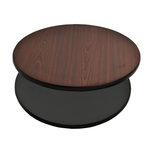 Omcan Canada Unclassified Each Omcan 43178 36″ x 1″ Mahogany/Black Round Table Top | Denson CFE