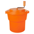 Omcan Canada Unclassified Each Omcan 43454 – 18" Plastic Manual Salad Spinner, 5 Gallon, Orange with Brake System | Denson CFE
