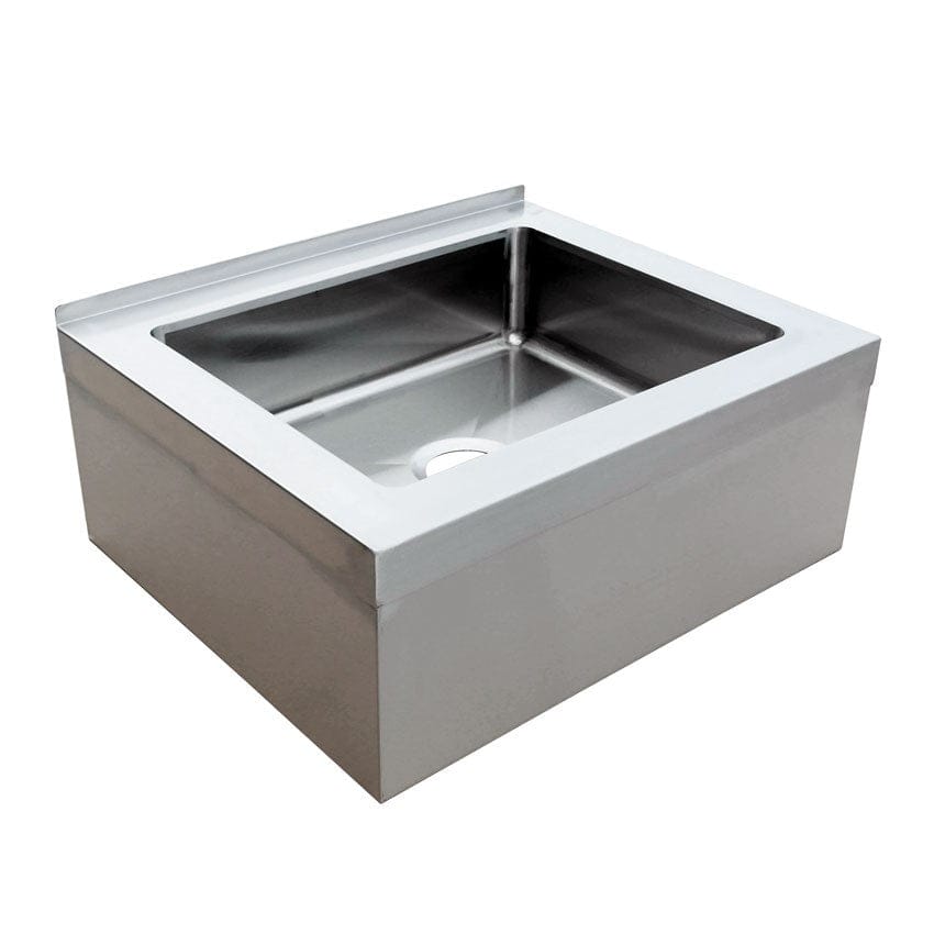 Omcan Canada Unclassified Each Omcan 44605 28″ x 20″ x 6″ Stainless Steel Mop Sink with Drain Basket | Denson CFE