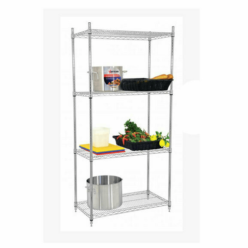 Omcan Canada Unclassified Each Omcan 45167 24″ x 36″ x 72″ Chrome Shelving Kit | Denson CFE