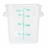 Omcan Canada Unclassified Each Omcan 80225 4-QT Polypropylene Translucent Square Food Storage Container | Denson CFE