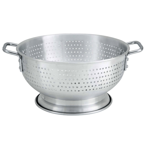 Omcan Canada Unclassified Each Omcan 80406 - 16 Qt Aluminum Colander with Riveted Handles, 16-1/2 Inch Diameter | Denson CFE