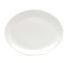 Oneida Canada Dinnerware Dozen / China / Bone White Platter, 8" x 6-1/4", oval, wide rim, bone white, Oneida