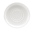 Oneida Canada Dinnerware Dozen / China / Bone White Saucer, 5-7/8" dia., round, wide rim, bone white, Oneida, Tundra